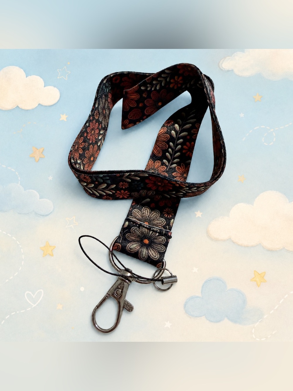 30” 🆕 Floral Kids Lanyard Keychain ID Badge Holder Phone Strap